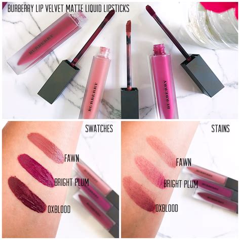 burberry velvet lip liquid swatches|burberry kisses matte lipstick.